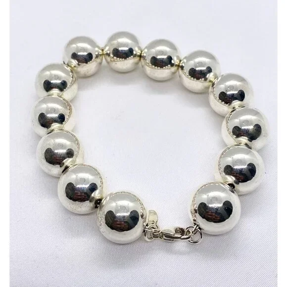 Tiffany & Co Sterling Silver 925 Hardwear 14MM Bead Bracelet - Picture 1 of 6